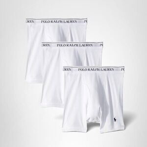 Polo by Ralph Lauren Men's Boxer Briefs - White 3 Pack